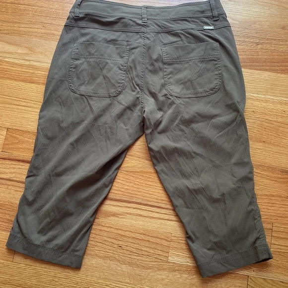 Prana Cargo Capris Olive Size 4 Y2K 90s - Picture 4 of 7
